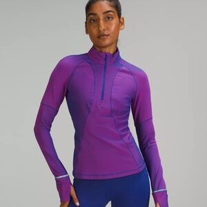 Lululemon - Two-Tone Ribbed Running Half Zip, Size 8, Worn Once